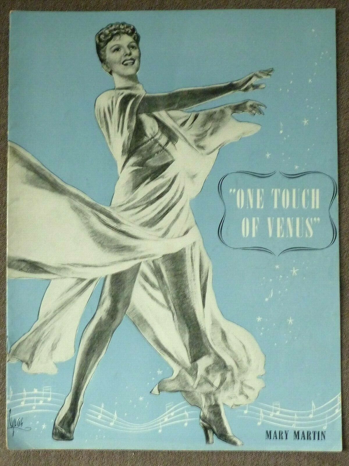 Mary Martin-one Touch Of Venus 1943-1945 Souvenir Program-kurt Weill/elia Kazan