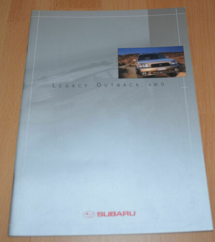 Subaru Outback 4wd 1998 Ch I F D Edition Brochure Prospekt