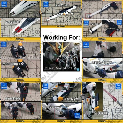 For Rg 1/144 Rx-93 Nu Gundam Jaoparts Metal Details Part Set Tool-free Glue-only