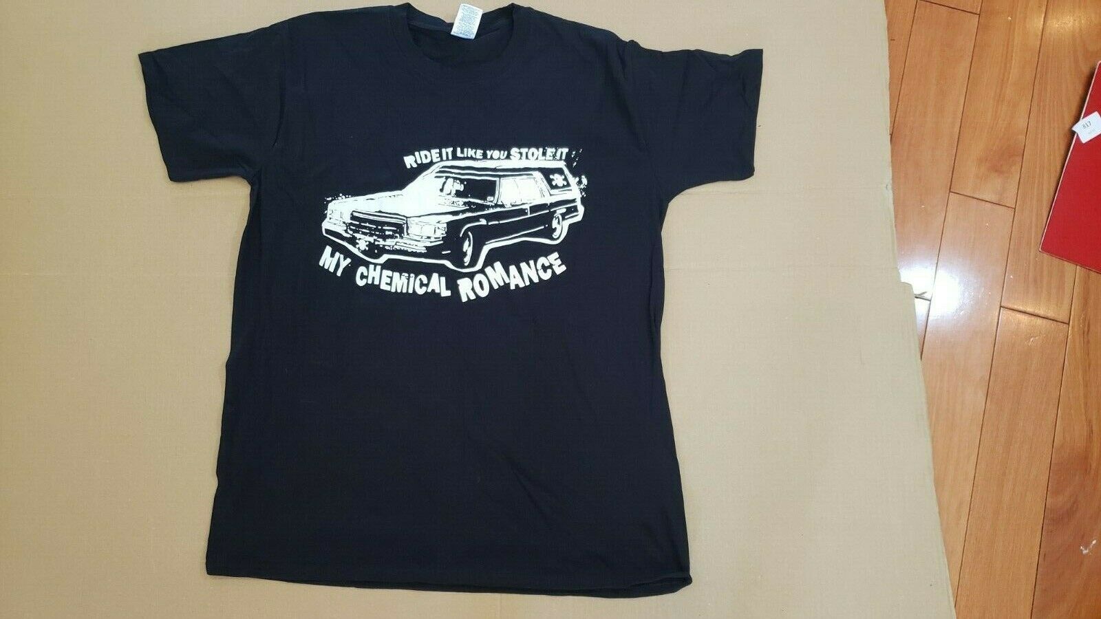 Vintage My Chemical Romance Ride It Like You Stole It T Shirt T-shirt Black Lrg