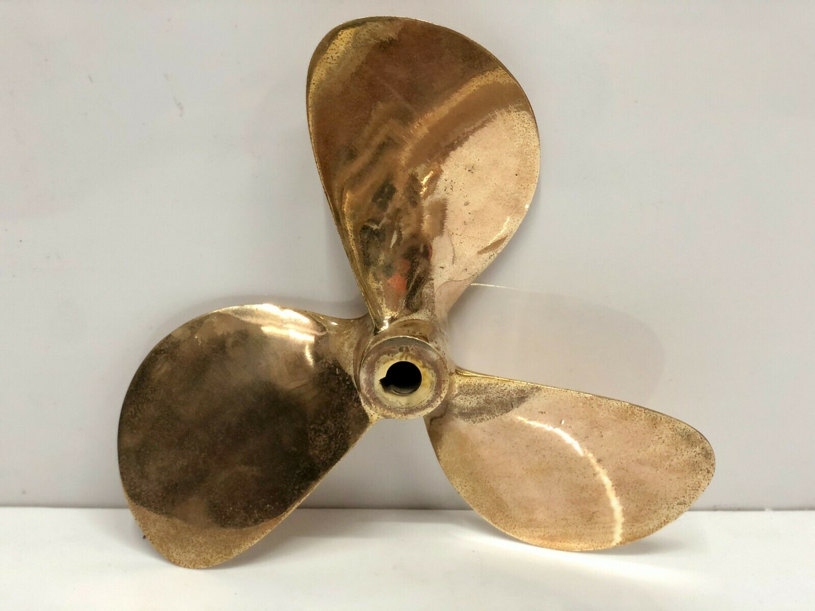 Salvaged Ship Vintage Retro Stage Marine Art Decor Brass Propeller Fan