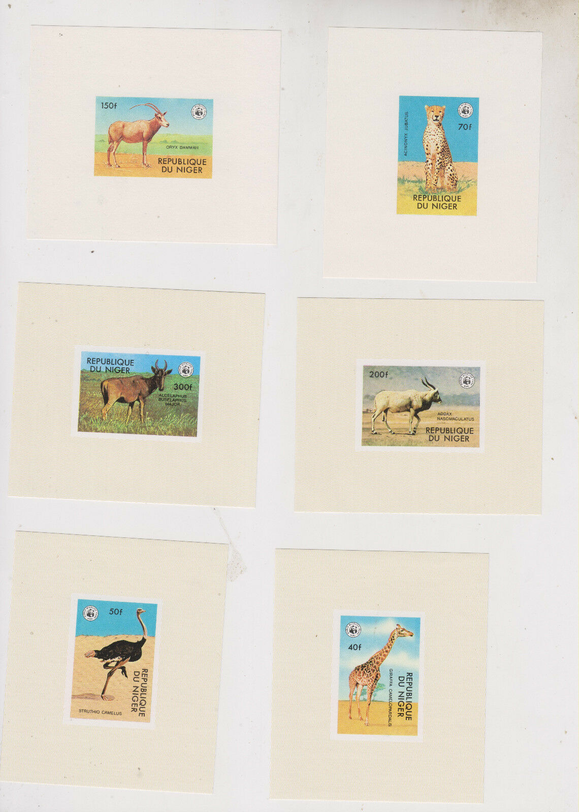 Niger 1978,fauna,animals Wwf Single Proofs Set,mnh #