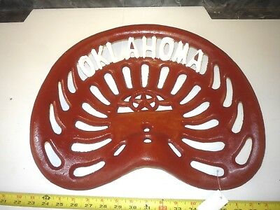 Cast Iron Old Farm  Machine Type Bar Stool Garden Seat  Oklahoma