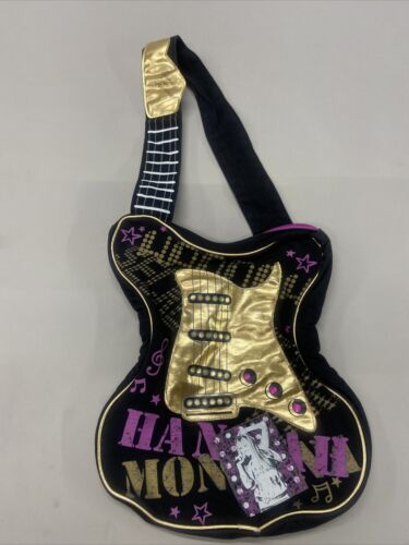 Hannah Montana Miley Cyrus - Guitar Shaped Shoulder Bag Tote Purse