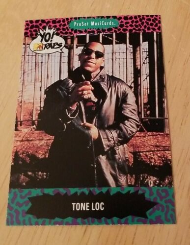 Trading Card Yo Mtv Raps  Rap Music Hip Hop  Collectible Tone Loc Tony Smith Htf