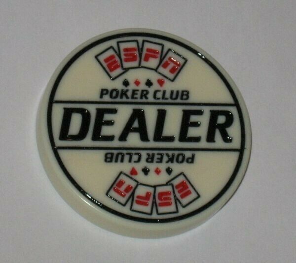 ESPN Poker Club Engraved Dealer Button 2-1/8 Inch Diameter