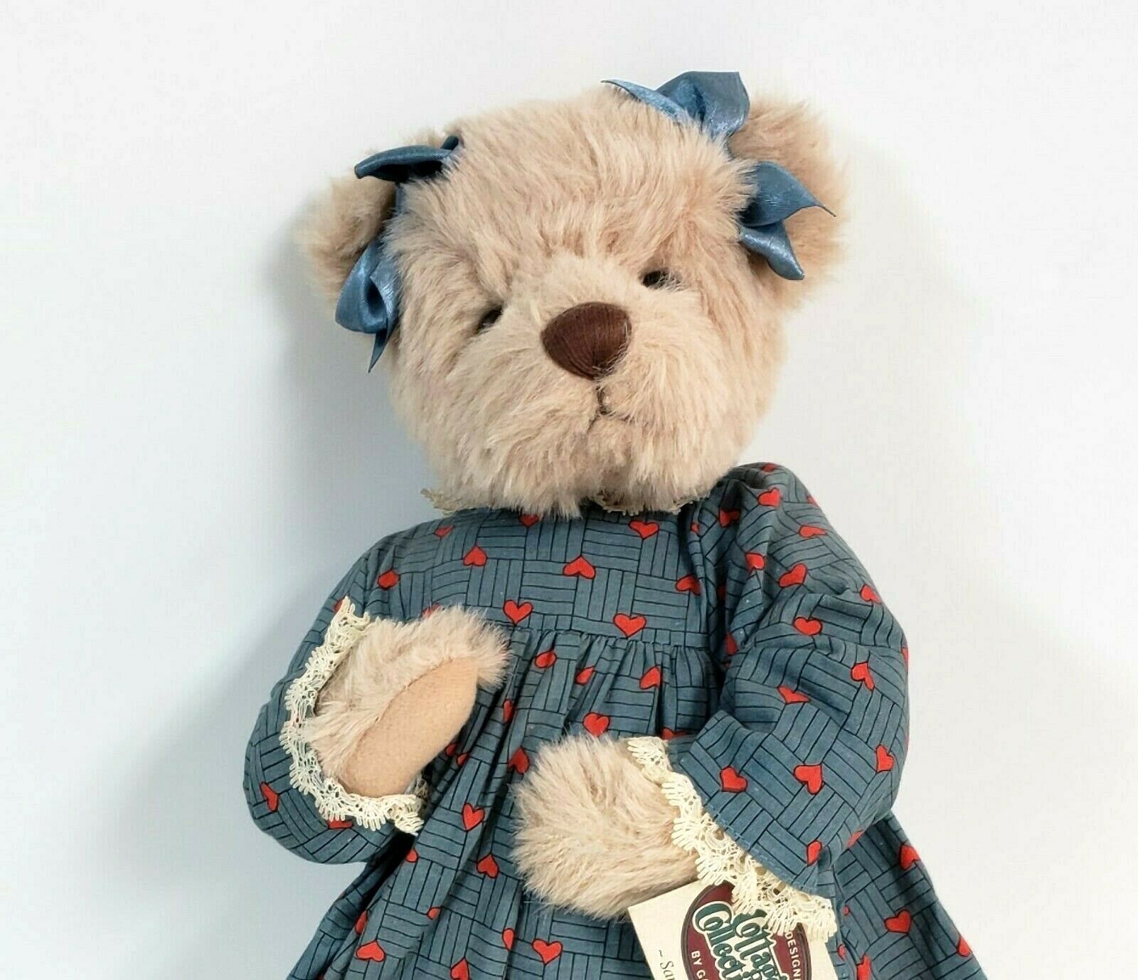 Ganz Sandra Bear Plush 16" Mary Holstead Stuffed Animal Teddy Tags 1999 Retired