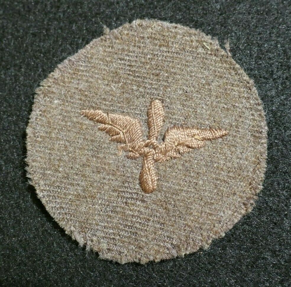 WWI US Army Air Service Enlisted Specialist Winged Propeller Patch Embroidered
