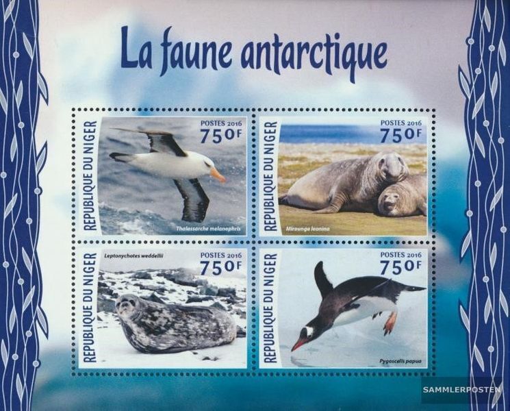 Niger 4137-4140 Sheetlet (complete. issue.) MNH 2016 Antarktische Wildlife