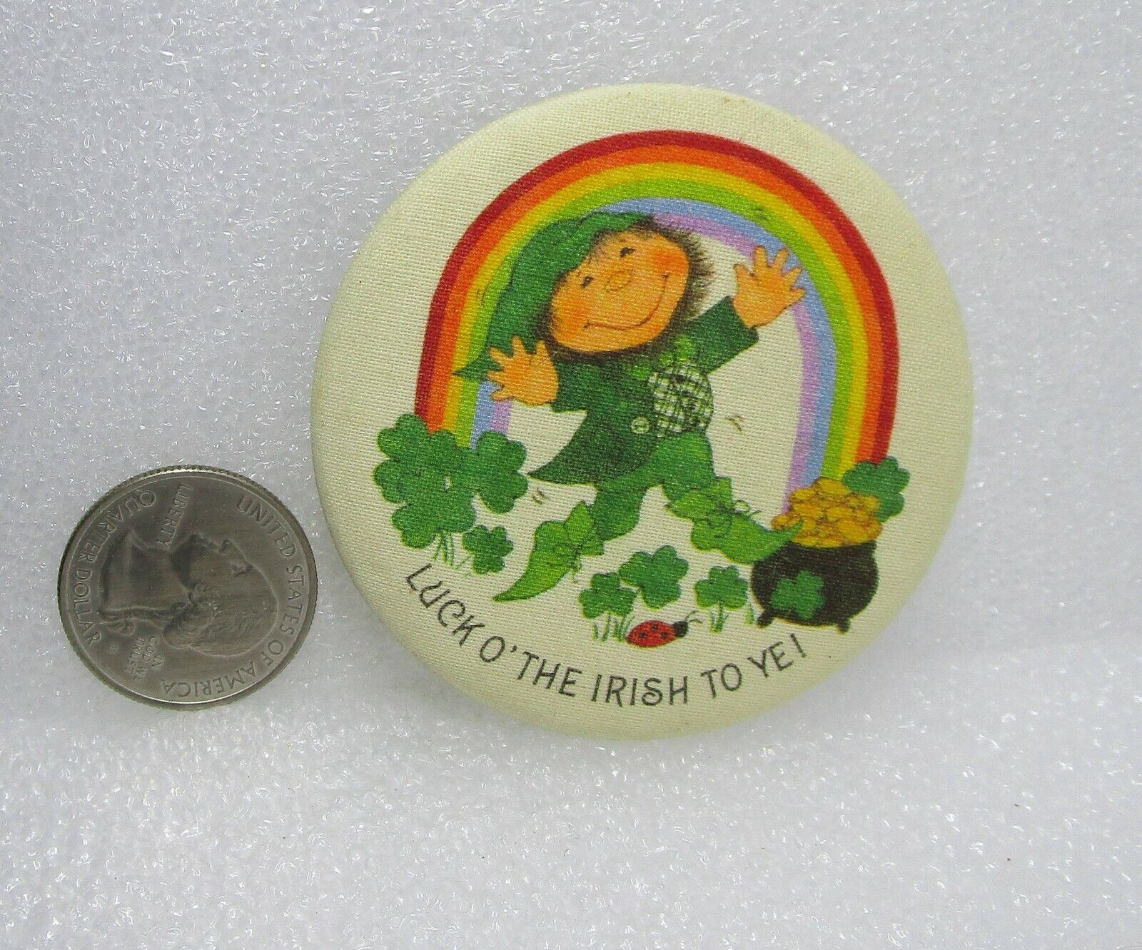 Hallmark Cards Luck O' The Irish To Ye! Button Pin