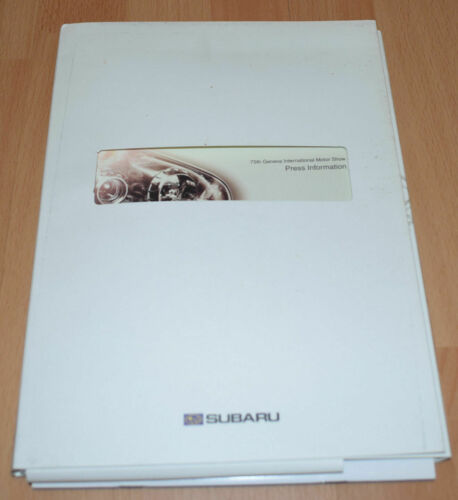 Subaru 2005 Geneva Motor Show CD Press Kit Brochure Prospekt
