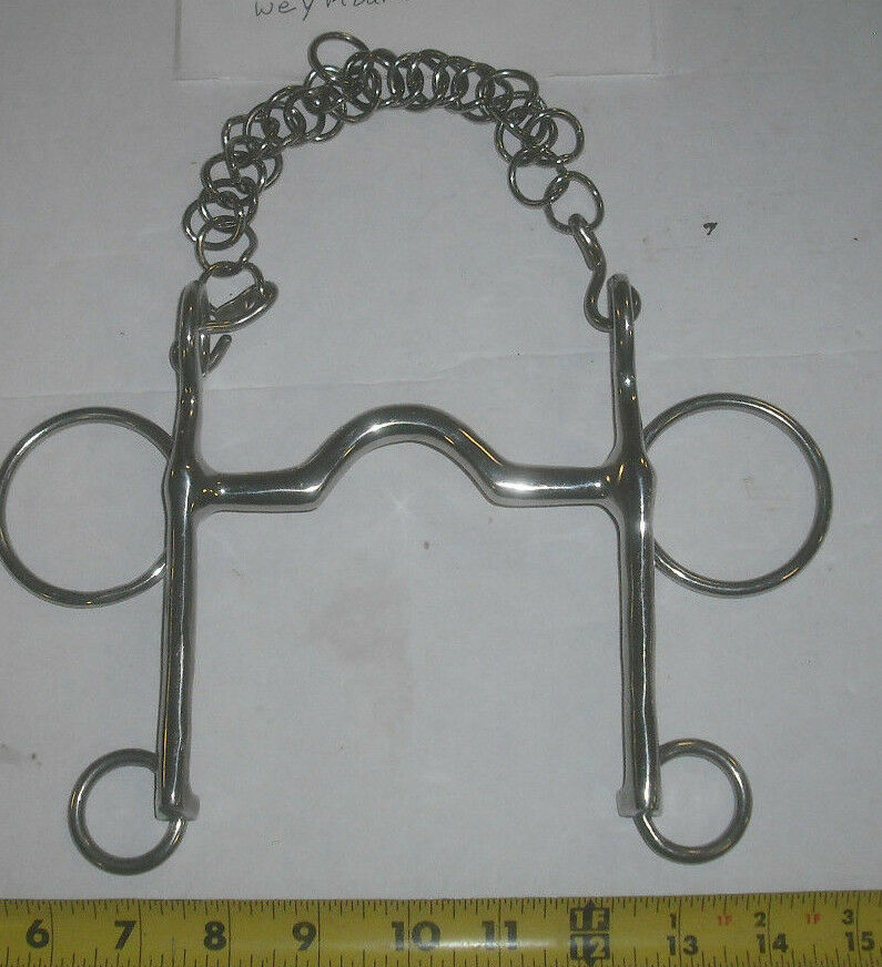 New Low Port Curb Show Horse Bit Stainless Steel Weymouth Saddleseat