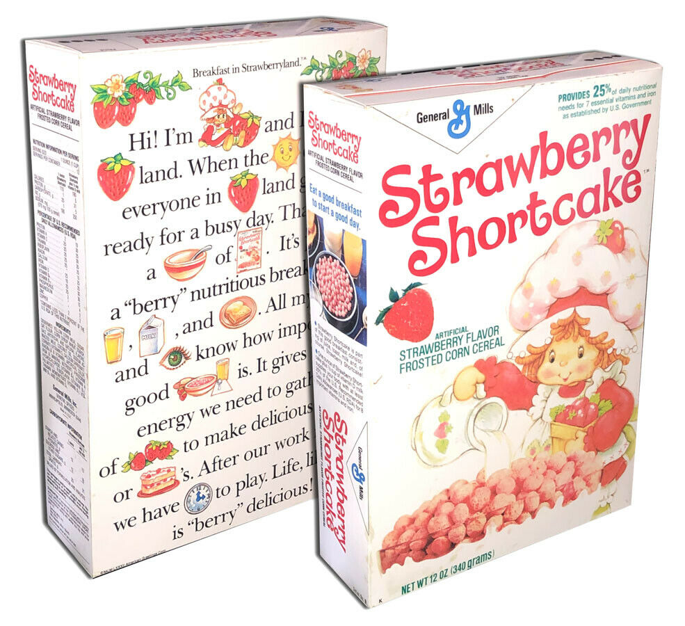 General Mills Strawberry Shortcake Cereal Box  (box Only!)