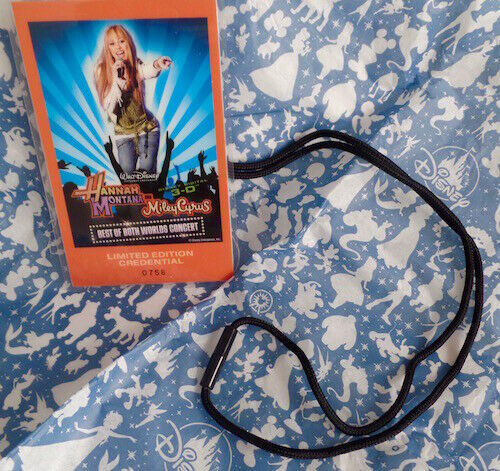 Hannah Montana Miley Cyrus Best of Both Worlds Concert LE Credential El Capitan