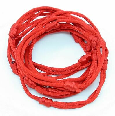 10 Red Hand Made Lucky String Kabbalah Bangle Bracelets success luck Bracelet