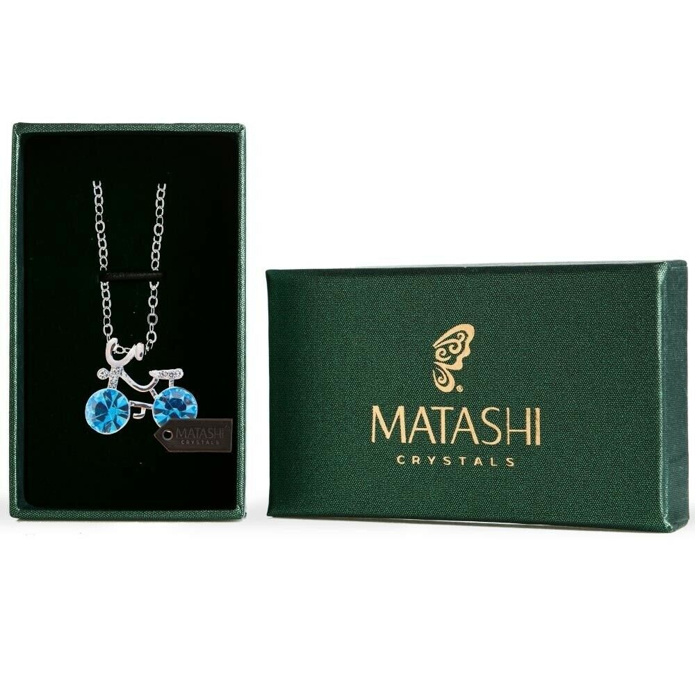 Rhodium Plated Necklace With Bicycle Design With A 16