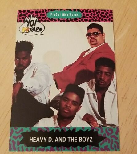 Trading Card Yo Mtv Raps  Rap Music Hip Hop  Collectible Heavy D And The Boys