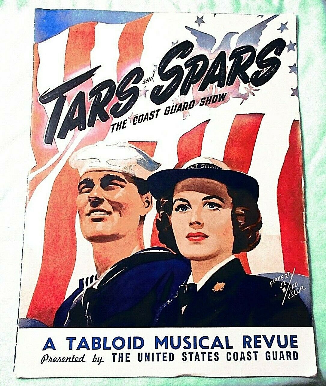 Vintage World War 2 "tars And Spars The Coast Guard Revue" Program Victor Mature