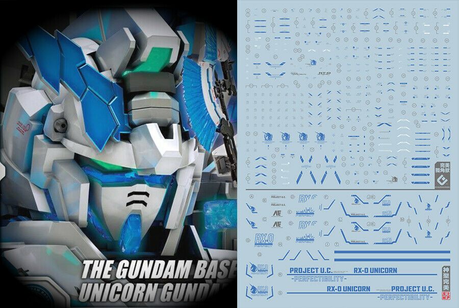 Gundam water slide decal SIMP C51 RG HG 1/144 Unicorn Perfectibility Blue