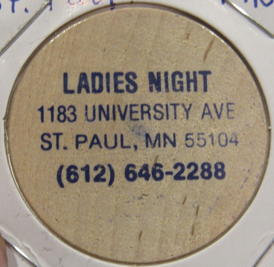 Vintage Ladies Night St. Paul, Mn Wooden Nickel - Token Minnesota Minn.