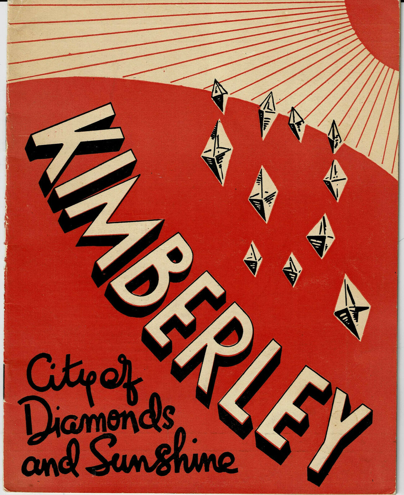 Vtg 1938 Kimberley Souvenir Booklet, South African Railways/queens Hotel