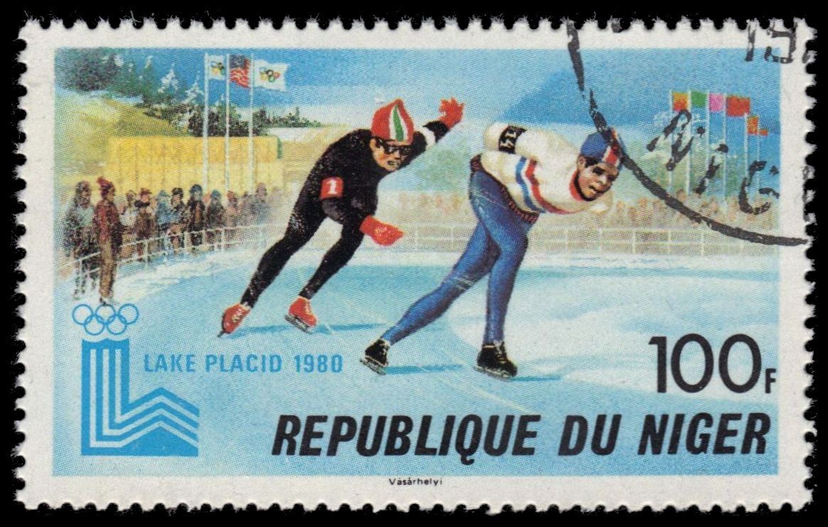 NIGER 493 (Mi687) - Lake Placid Olympics 