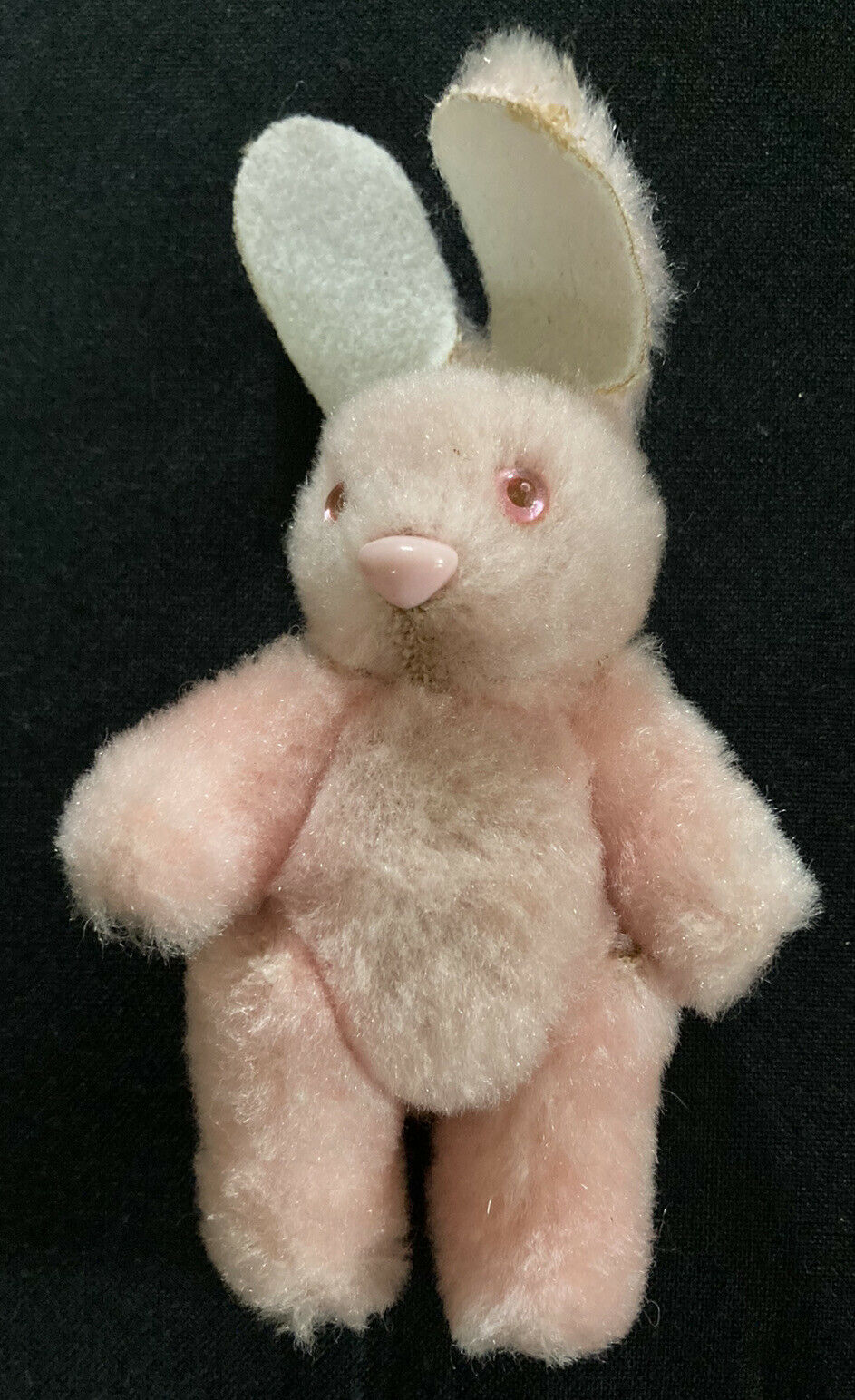 Vintage Pink Bunny Rabbit Jointed Hard Body 4.5”