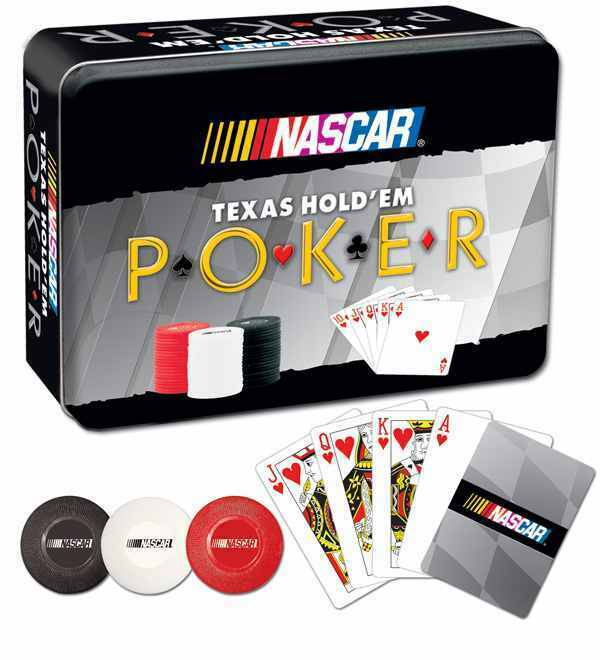 Factory Sealed NASCAR Poker Texas hold 'em  in Collector's Tin Usaopoly
