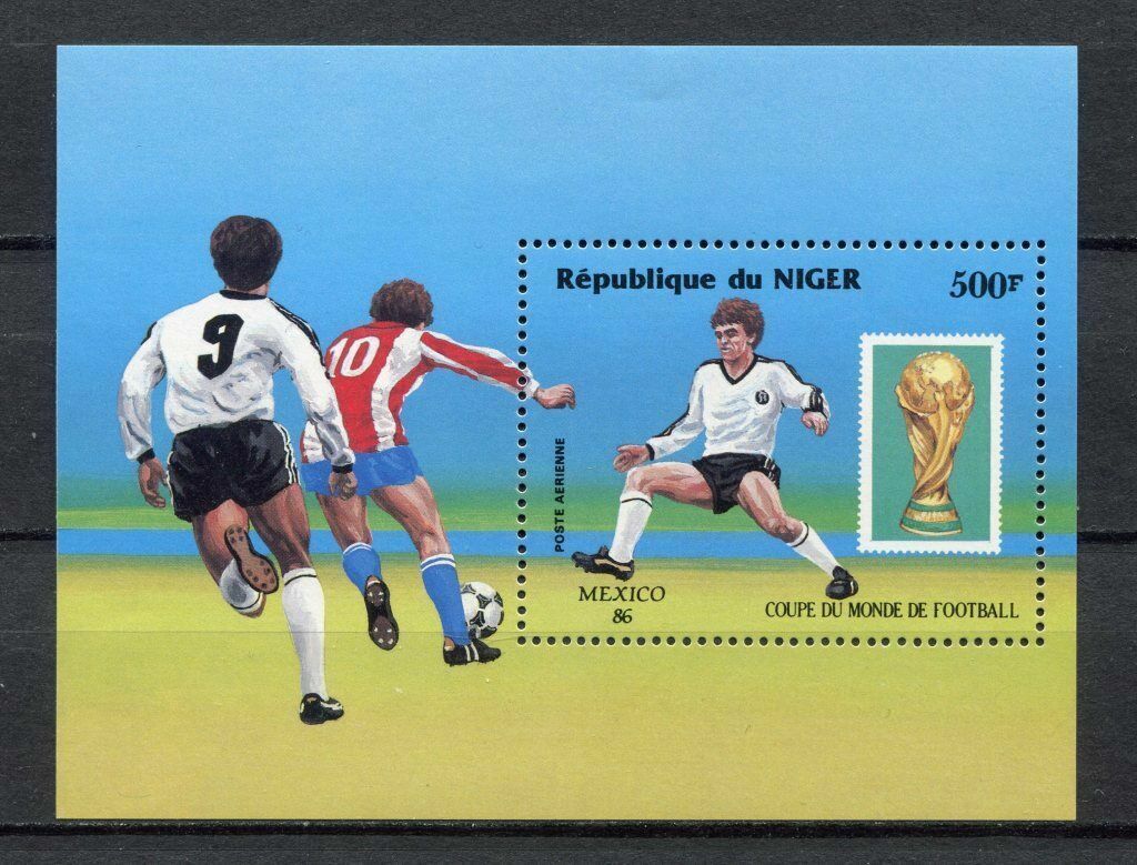 S6106) Niger 1986 Mnh World Cup Football '86 - Cup Del Mondo Football S/s