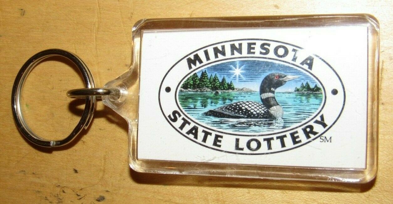 Vintage Minnesota State Lottery Keychain - Minn. Mn