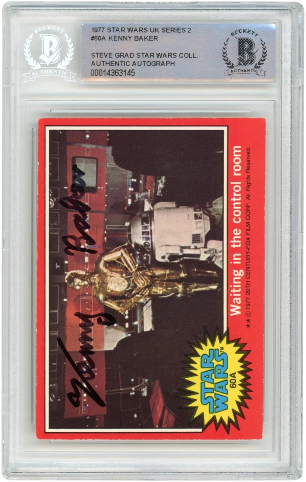 Kenny Baker Star Wars Trading Card Item#12304656
