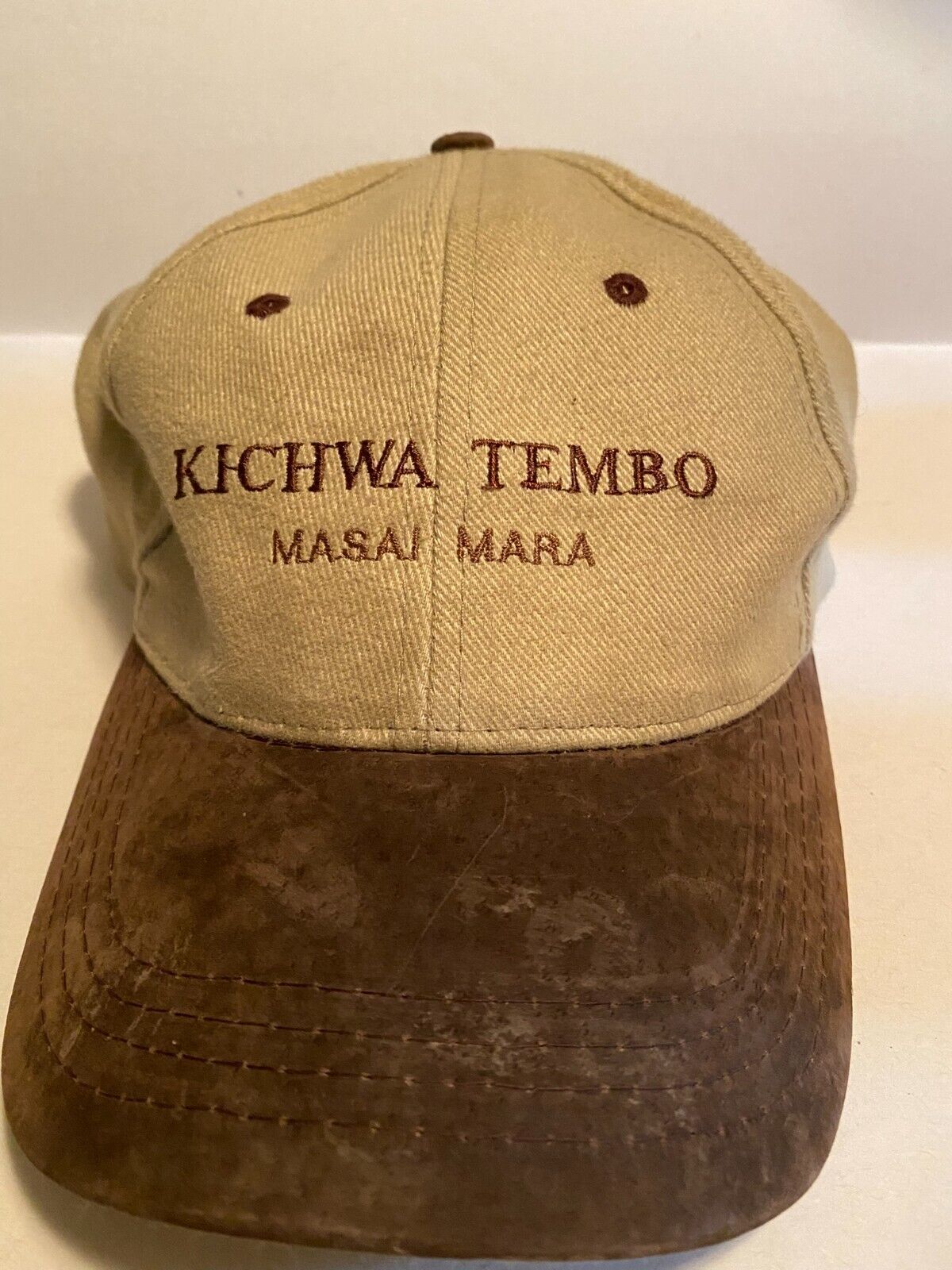 Kichwa Tembo Cap Tan w/Suede brown bill
