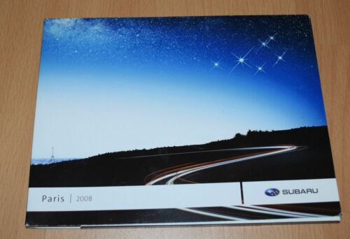 Subaru Paris 2008 Motor Show Cd Press Kit Brochure Prospekt