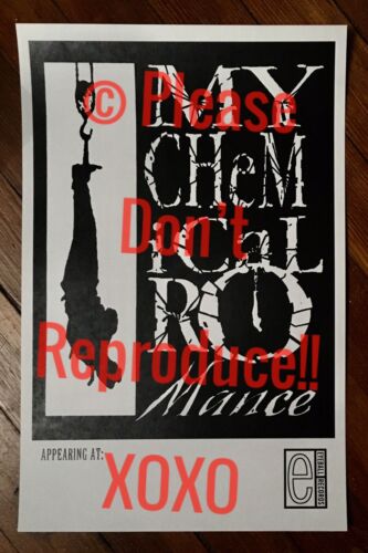 Vintage My Chemical Romance I Brought You My Bullets Unused Show Promo Poster