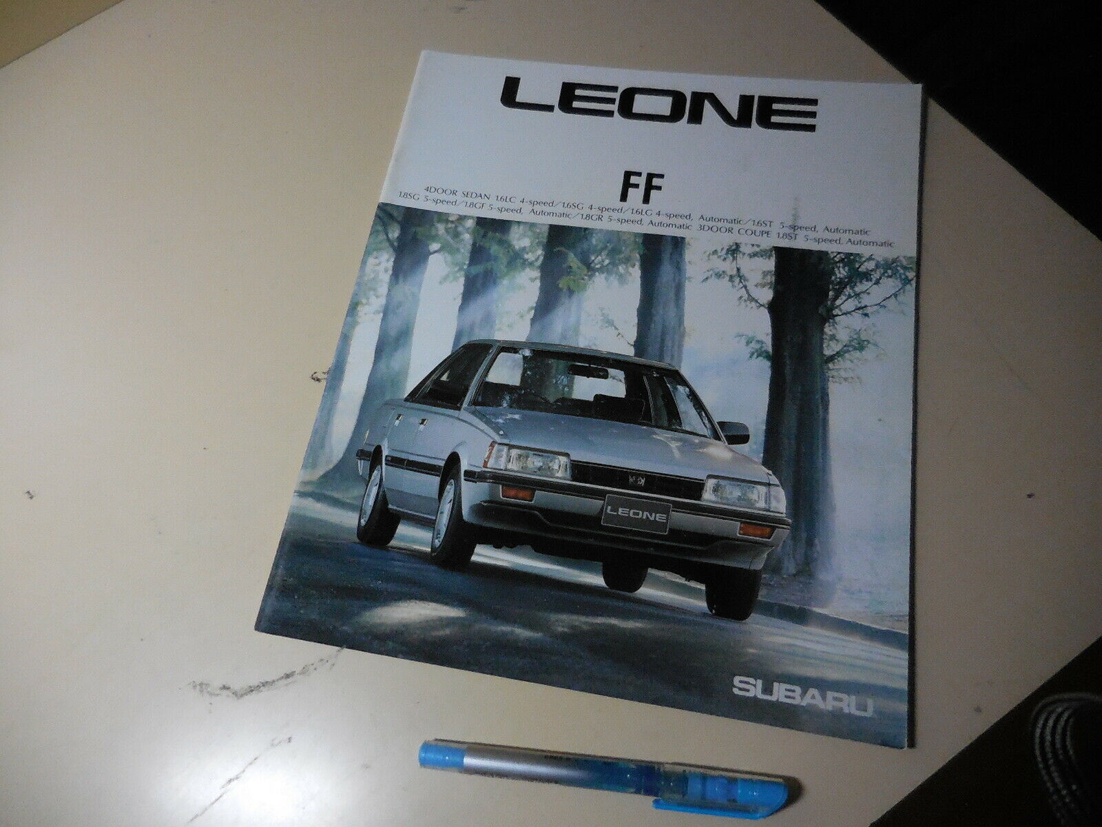 SUBARU LEONE FF Japanese Brochure 1986/02 AA2 AA4 AG4 EA82 EA71